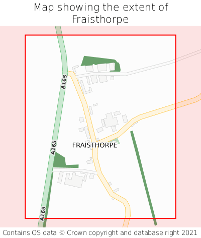 Map showing extent of Fraisthorpe as bounding box