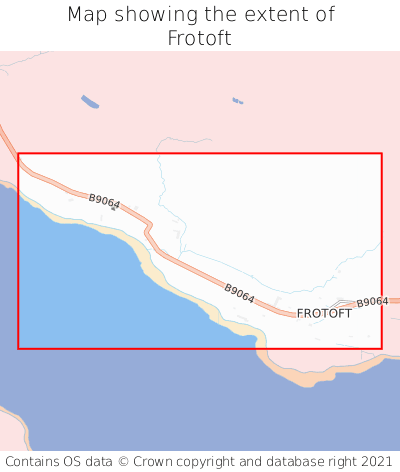 Map showing extent of Frotoft as bounding box