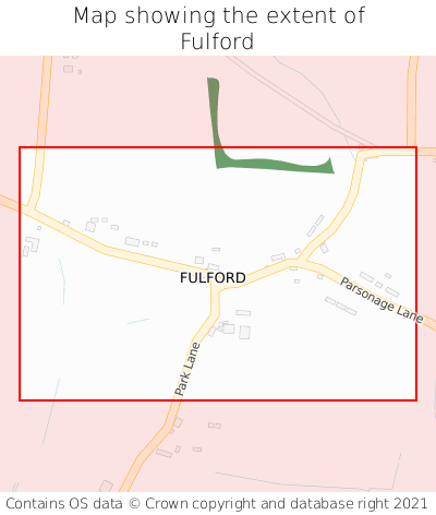 Map showing extent of Fulford as bounding box