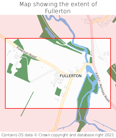 Map showing extent of Fullerton as bounding box