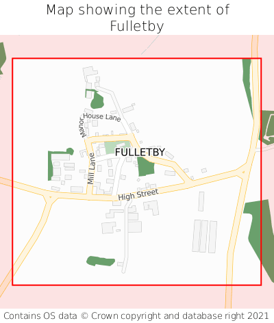 Map showing extent of Fulletby as bounding box