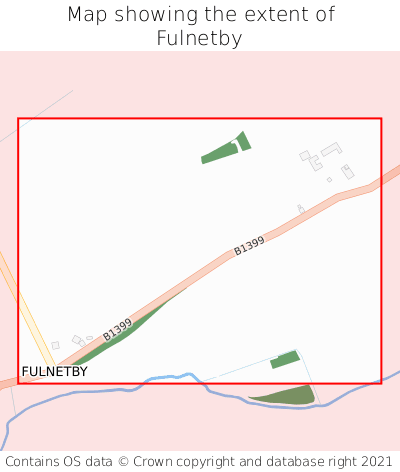 Map showing extent of Fulnetby as bounding box