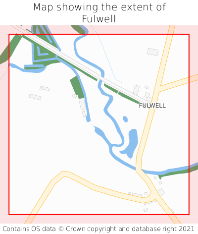 Map showing extent of Fulwell as bounding box