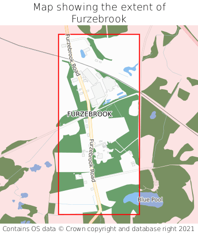 Map showing extent of Furzebrook as bounding box