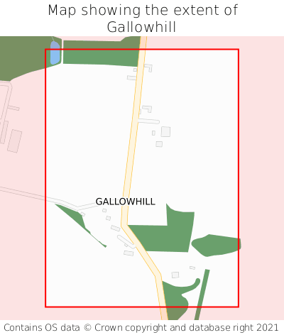 Map showing extent of Gallowhill as bounding box