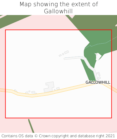 Map showing extent of Gallowhill as bounding box