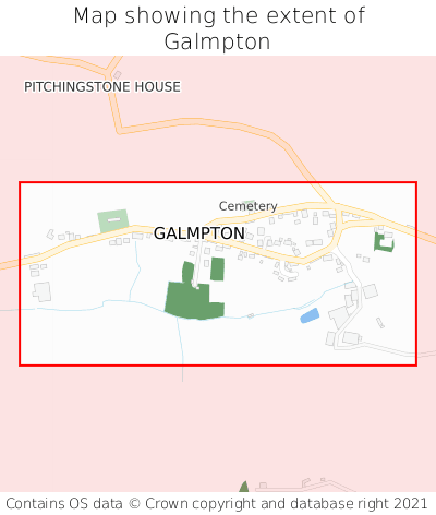 Map showing extent of Galmpton as bounding box