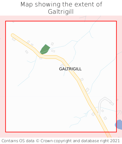 Map showing extent of Galtrigill as bounding box