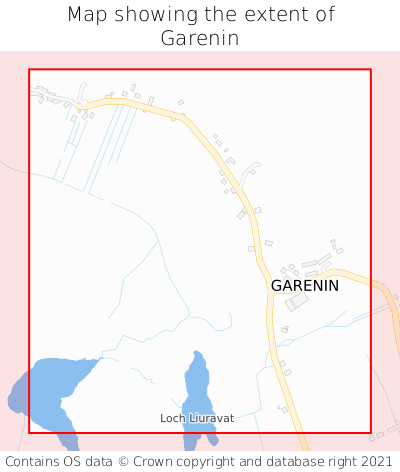 Map showing extent of Garenin as bounding box