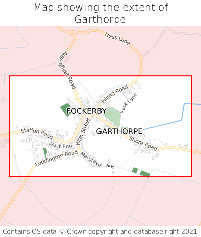 Map showing extent of Garthorpe as bounding box