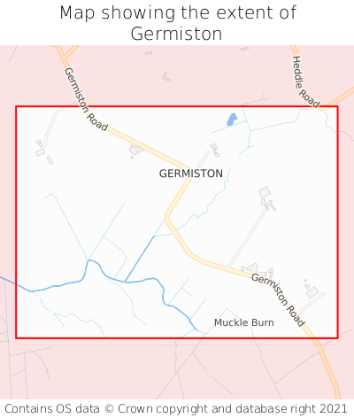 Map showing extent of Germiston as bounding box