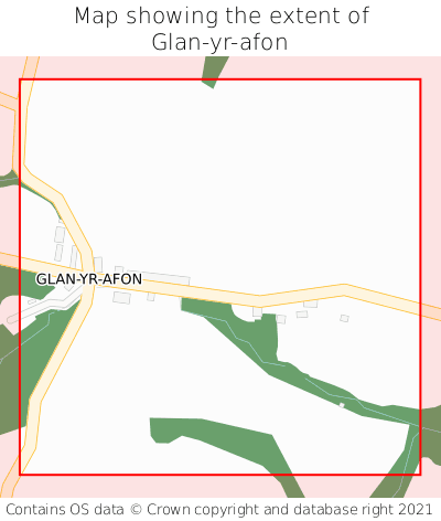 Map showing extent of Glan-yr-afon as bounding box