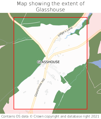 Map showing extent of Glasshouse as bounding box