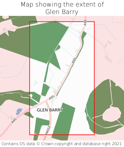 Map showing extent of Glen Barry as bounding box