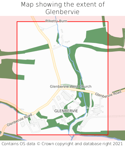 Map showing extent of Glenbervie as bounding box