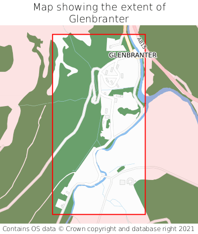 Map showing extent of Glenbranter as bounding box