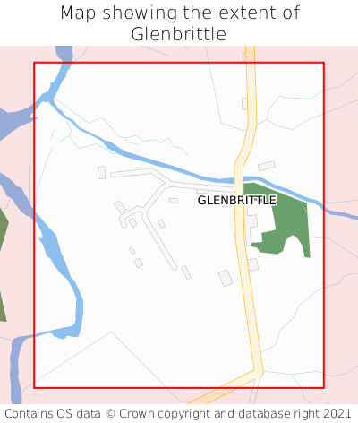 Map showing extent of Glenbrittle as bounding box