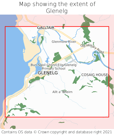 Map showing extent of Glenelg as bounding box