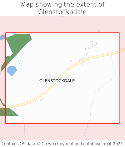 Map showing extent of Glenstockadale as bounding box