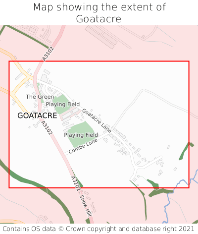 Map showing extent of Goatacre as bounding box