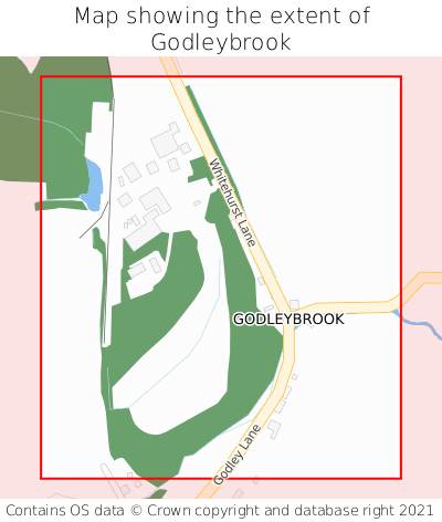 Map showing extent of Godleybrook as bounding box