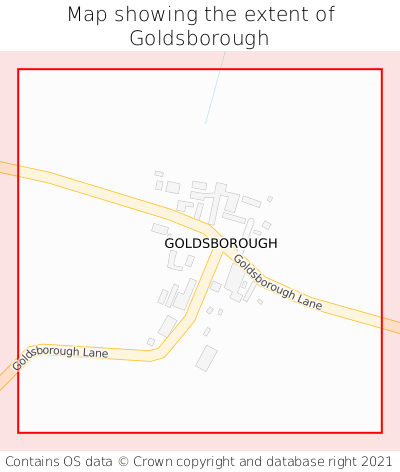 Map showing extent of Goldsborough as bounding box