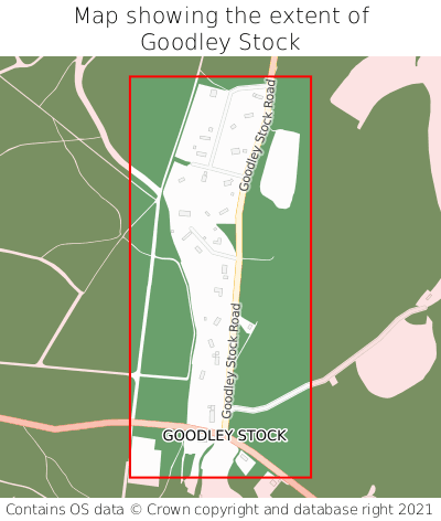 Map showing extent of Goodley Stock as bounding box