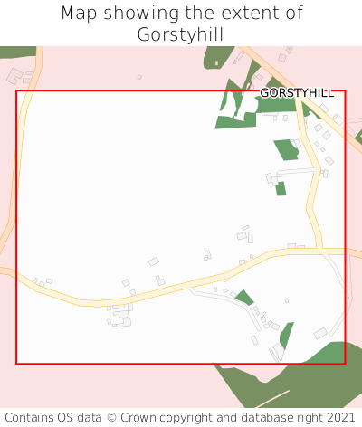 Map showing extent of Gorstyhill as bounding box