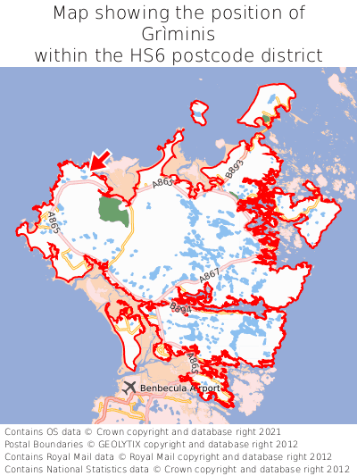 Map showing location of Grìminis within HS6