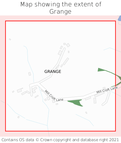 Map showing extent of Grange as bounding box