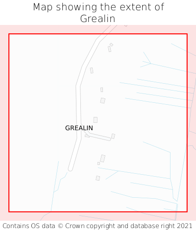 Map showing extent of Grealin as bounding box