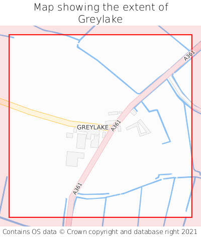 Map showing extent of Greylake as bounding box