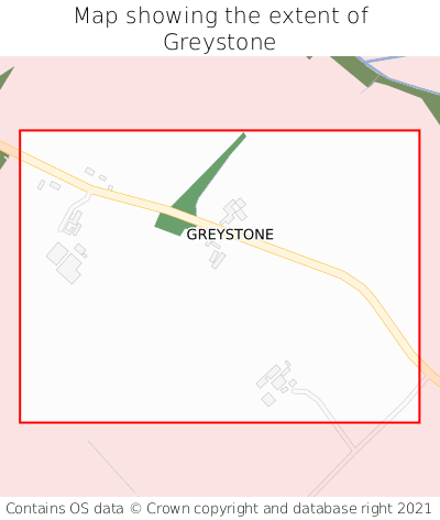Map showing extent of Greystone as bounding box