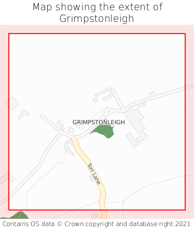 Map showing extent of Grimpstonleigh as bounding box