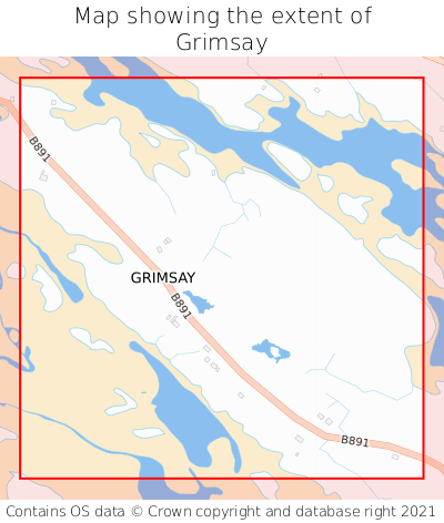 Map showing extent of Grimsay as bounding box