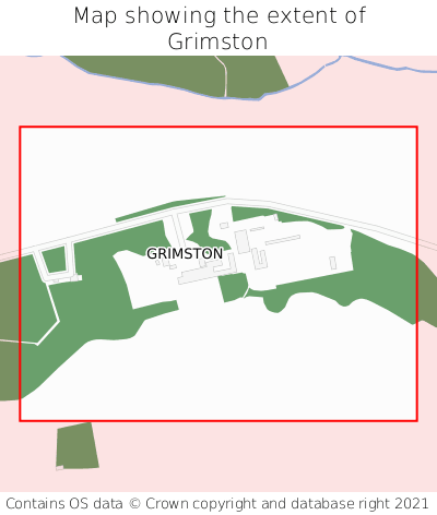 Map showing extent of Grimston as bounding box