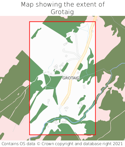 Map showing extent of Grotaig as bounding box