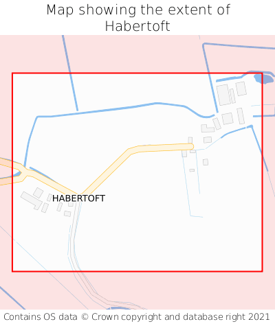 Map showing extent of Habertoft as bounding box