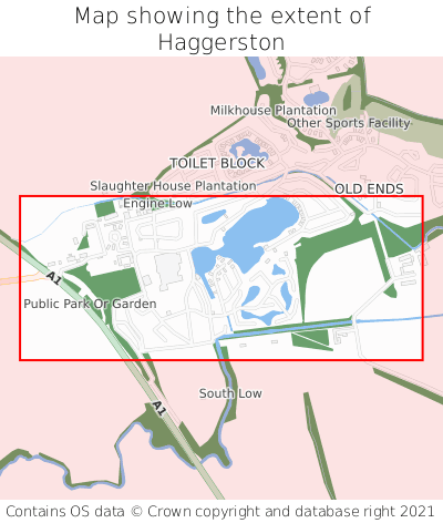 Map showing extent of Haggerston as bounding box