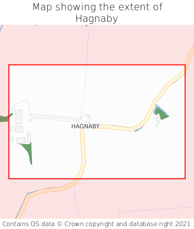 Map showing extent of Hagnaby as bounding box