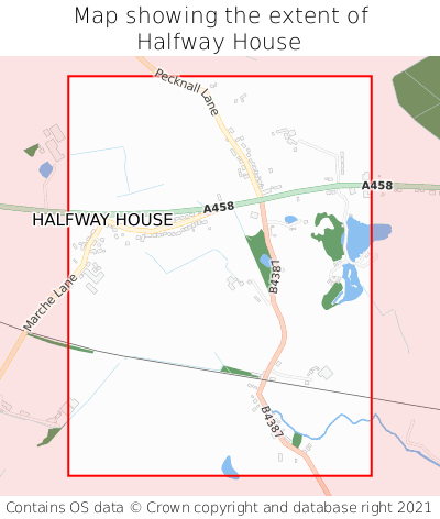 Map showing extent of Halfway House as bounding box