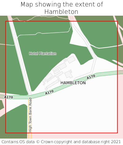 Map showing extent of Hambleton as bounding box