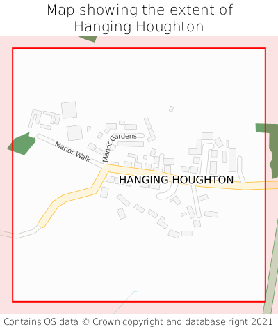 Map showing extent of Hanging Houghton as bounding box