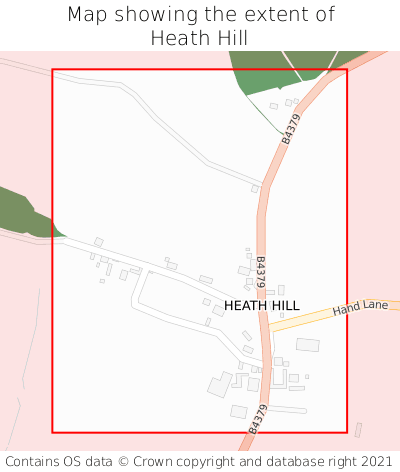 Map showing extent of Heath Hill as bounding box