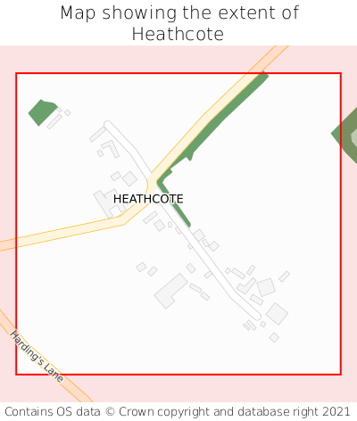 Map showing extent of Heathcote as bounding box