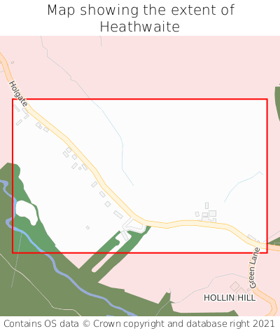 Map showing extent of Heathwaite as bounding box