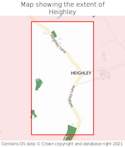 Map showing extent of Heighley as bounding box