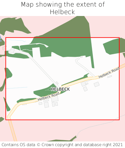 Map showing extent of Helbeck as bounding box