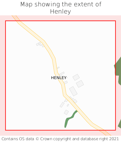 Map showing extent of Henley as bounding box