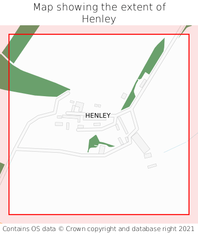 Map showing extent of Henley as bounding box